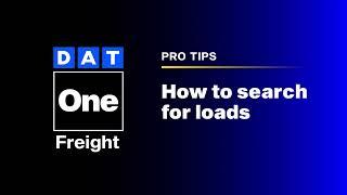 How to search for loads