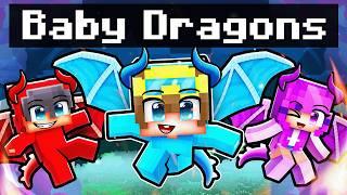 We Turned Into BABY DRAGONS In Minecraft!