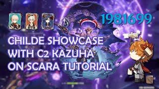 Childe Burst Showcase Tutorial | Scaramouche Boss Rotation | Mona/Kazuha/Bennett GenshinImpact