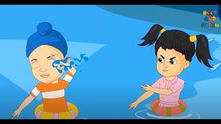 Punjabi Learning With Noor and Fateh | Punjabi Cartoon For Kids | Rhymes For Kids