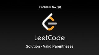 Valid Parentheses LeetCode Solution | JAVA | Problem 20 | Careless Coding | #easy #leetcode #java