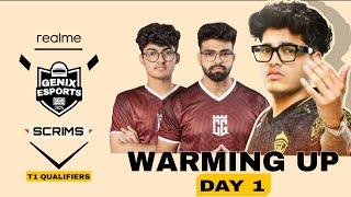 [HINDI] T1 WARMING UP | BATTLEGROUNDS MOBILE INDIA | GENIX ESPORTS ​⁠  ​⁠​⁠  ​⁠