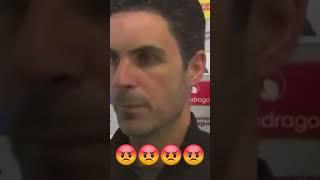  ARTETA WALKS OUT OF INTERVIEW  #shorts #mikelarteta #arsenalfc