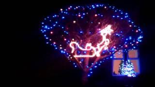 Merry Christmas Lights Cottage Scone Perth Perthshire Scotland