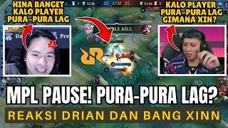 PLAYER PURA-PURA LAG! REAKSI XINN DAN DRIAN TERHADAP META PAUSE DI LAGA RRQ HOSHI VS ALTER EGO!