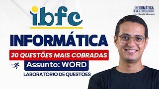 Questões IBFC | WORD - Informática com professor Danilo Vilanova #opior #ibfc