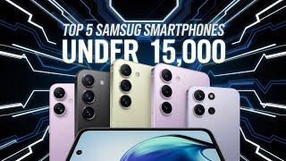 Top 5 Samsung Phones Under 15000 in India 2024 - 5G | 6000mAh ,120Hz ,4k |Samsung Phone Under 15k