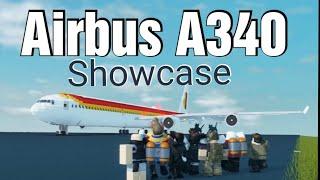 Airbus A340-600 showcase |  Roblox plane crazy Showcase