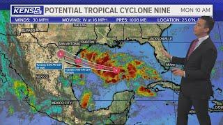 TROPICS UPDATE: Heavy rain and rough seas for Texas coast