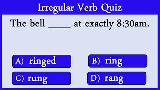 Irregular Verbs Quiz 9: Can You Score 10/10?