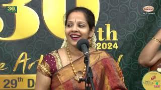 Special 4 Hour Concert by Dr.K.Gayatri (Vocal) – Mudhra’s 30th Fine Arts Festival