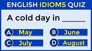 English Idioms Quiz | CAN YOU SCORE 30/30? | 95% CANNOT! #challenge 72