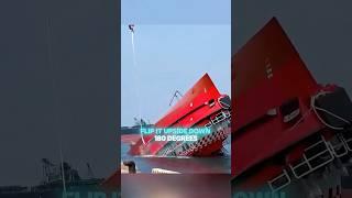 A ship that will never capsize.#shorts  #technology #inventions  #alphalink #boat