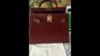 Kelly28 Boxcalf leather Bordeaux color GHW part 2