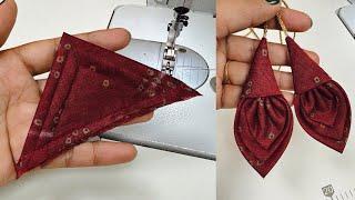 Easy and Beautiful Latkan Design | Fabric Latkan Making at Home | Blouse Latkan Design