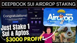 Deepbook Sui Airdrop | Stake 1 Sui Get $2000 Free Airdorp | Sui & Aptos Staking | Crypto