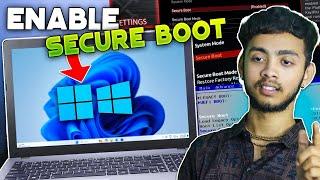 How to Turn On Secure Boot In Any Pc/Laptop 2024 | Enable Secure Boot Easiest WayFor All Users