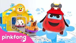 Car Wash with Super Rescue Team | Police Car & Ambulance | Toy Car Wash Song | Pinkfong & Baby Shark