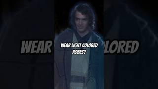 Why Did Anakin's Force Ghost Wear LIGHT Robes?