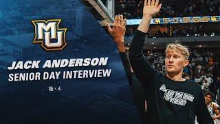 Jack Anderson Reflects on Time at Marquette | Senior Day Interview