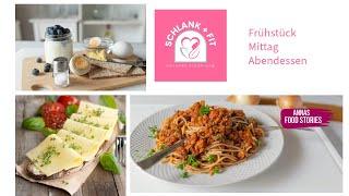 Schlank und Fit - Tag 3 - gesund Abnehmen - gesundes Frühstück, Mittagessen und Abendessen