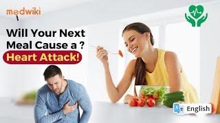 Is Your Plate a Heart Attack Risk | Watch to know more #medwiki #heartattack #health #healthydiet