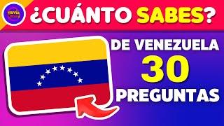 Adivina 30 preguntas de Venezuela ||| Demuestra cuánto sabes sobre éste país