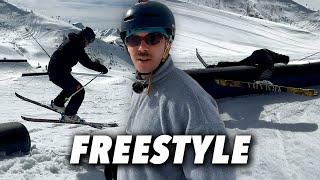 FREESTYLE SKIFAHREN AUF DUMM (mit Maelo)