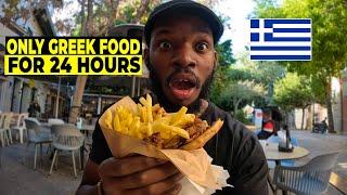 LIVING ON GREEK STREET FOOD FOR 24 HOURS IN CRETE 