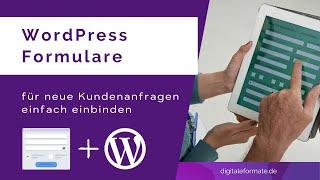 WordPress Formular erstellen - Kontaktformulare für deine Webseite