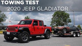 2020 Jeep Gladiator Rubicon | Pickup towing test | Driving.ca