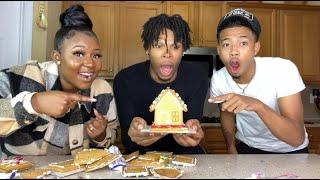 WHO CAN BUILD THE BEST GINGERBREAD HOUSE! *WE GOT INTO OUR FIRST ARGUMENT*