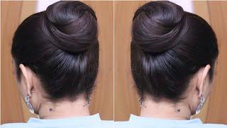 Beautiful ! Perfect Bun Hairstyle For Long Hair Girls | Very Easy Juda Hairstyle Using Donut Bun