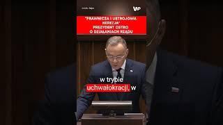 Andrzej Duda tłumaczy się w Sejmie