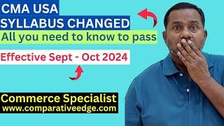 CMA USA SYLLABUS CHANGED | NEW CONTENT FOR CMA  | WHATS NEW IN CMA   SYLLABUS | UPDATED CMA SYLLABUS