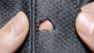 Learn by yourself to fix a hole on clothes invisibly / homemade repair