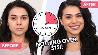 DO YOUR MAKEUP FASTER! 15 Minute Everyday Makeup Tutorial with Drugstore Products