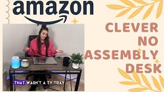 Amazon Find: Coavas No Assembly Folding Desk Review