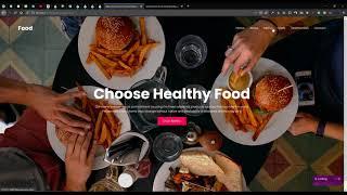 Food Restaurant Website Demo - Multi Pages Version