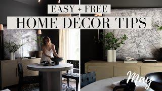 EASY & FREE DECORATING TIPS & TRICKS | MAY DECORATING | HOUSE OF VALENTINA