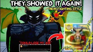 Blox Fruits Update New Best Fighting Style Shown by Admin!