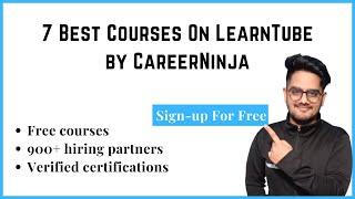 7 Best Courses on LearnTube |  Free Courses | Verified certifications | Review