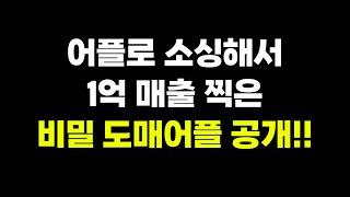 뻔한 도매사이트X 어플로 소싱 주문까지 월매출 1억 찍으신 사이트공개! l 쿠팡 l 스마트스토어 l 위탁판매