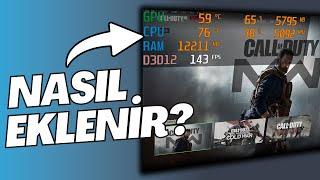 Anlık FPS Değerini ve Sıcaklığı Görün: MSI Afterburner