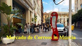 Huge Queue for Lunch at Mercado de Correos, Murcia | Saturday Crowds