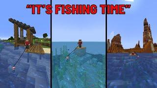 that one time grian said 'it's fishing time' and fished all over the server (hermitcraft 10)