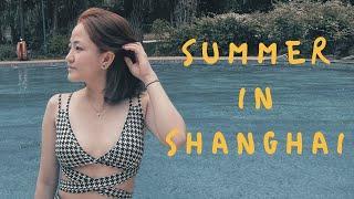 JULY VLOG: living in shanghai, what i cook, swimming, new haircut & diy hair dye, coffee shops, etc.