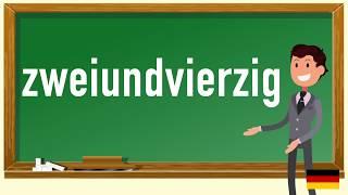 How to pronounce zweiundvierzig  in German