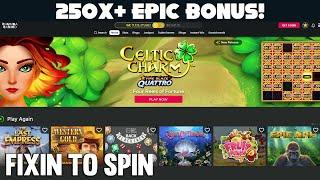 250X+ EPIC BONUS!  NEW GAME Celtic Charm on Chumba Casino!