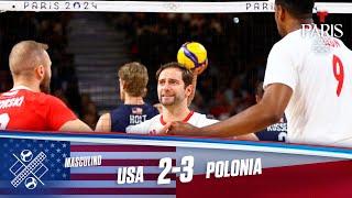 Highlights Voleibol: USA vs Polonia 2-3 semifinal | Juegos Olímpicos París 2024 | Telemundo Deportes